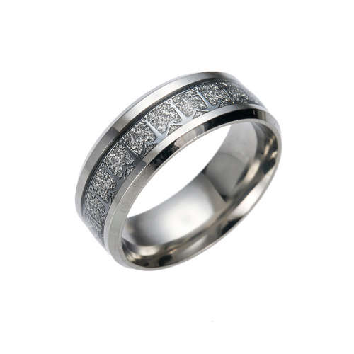 Mens Titanium Nautical Anchor Design Band. Ring Size 6,7,8,9,10,11,12,13